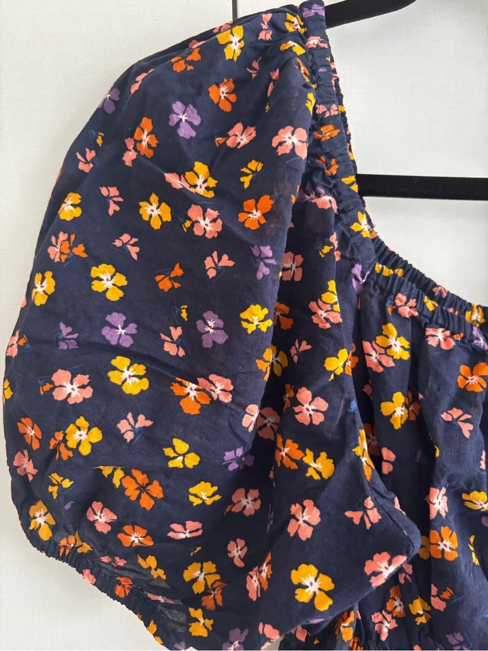 Madewell Aloha Floral Puff Sleeve Blouse SZ S